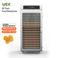 UCK LT-38-18 Digitale Besturing 304 RVS 20-Vaks Voedsel Groente Dehydrator Machine Kokos Mango Droger 110-240V Energie