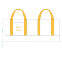 Mode Femme Sacs Fourre-Tout Sac à Outils Petit Logo Personnalisé Coton Mini Épaule Blanc Toile Sac Fourre-Tout Avec Poche