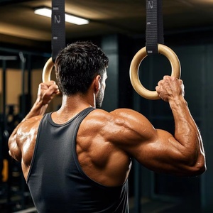Set de <span class=keywords><strong>Entrenamiento</strong></span> de <span class=keywords><strong>Calistenia</strong></span> VIGFIT con Certificación CE, Estación de Dominadas Ajustable, Chaleco con Peso y Anillas de Madera para <span class=keywords><strong>Entrenamiento</strong></span> de Fuerza - Product Image 6