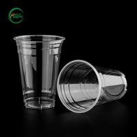 Gobelets en plastique PLA écologiques personnalisés avec logo, 7/10/12/16 oz, gobelets jetables pour boissons froides, pour mariage, fête, barbecue
