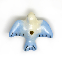 L'usine vend des conceptions personnalisées peintes à la main colombe de la paix perles animales en porcelaine pour la fabrication de bijoux pour enfants et cadeau touristique