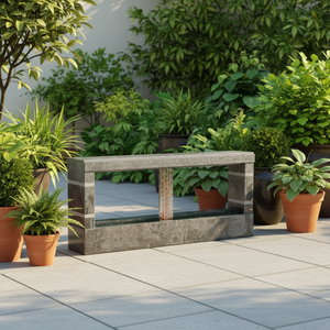 Fontana da Esterno Moderna Minimalista in Granito - Elemento Acquatico in <span class=keywords><strong>Pietra</strong></span> Resistente per Paesaggistica e Design del <span class=keywords><strong>Giardino</strong></span> - Product Image 1