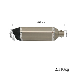 Silenciador universal <span class=keywords><strong>para</strong></span> motocicleta Kawasaki Z1000 07-09 Z750 Z800, <span class=keywords><strong>escape</strong></span> <span class=keywords><strong>de</strong></span> carreras, DB killer, Hexagonal, titanio, 51mm - Product Image 6