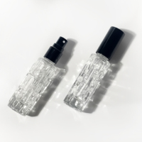 Flacon de parfum rechargeable de luxe 10 ml, couleur personnalisée, vaporisateur transparent, flacon d'huile essentielle, flacons de parfum en verre
