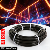 Tira de Luces LED Programables de Alta Luminosidad con Mapeo de 360 Píxeles, Tubo Flexible de Silicona Negra IP65 para Decoración de Escenarios y Bares