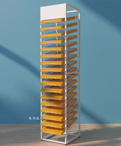 Tùy chỉnh thân thiện với môi hiện đại A4 sổ lưu niệm giấy hiển thị giá kim loại giấy hiển thị đứng - Product Image 4