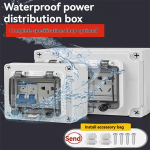 100A capacité de courant étanche en aluminium boîte de Distribution électrique ABS matière plastique armoire équipement de Distribution d'énergie - Product Image 3