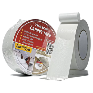 Cinta de Reparación de Alfombras de Doble Cara, Extra Fuerte, Antideslizante, Color Blanco, Adhesivo Termofusible, Removible - Product Image 1