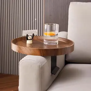 Kol tepsisi bambu kanepe kol dayama masa kanepe uygun ev klip yan kanepe ile katlanabilir masa fincan