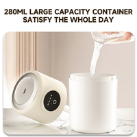 Humidificateur personnel à brume fraîche alimenté par USB en gros, humidificateur d'air miniature portable blanc avec veilleuse pour le bureau et les voyages