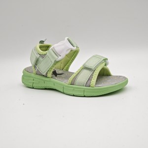 Sandali Estivi <span class=keywords><strong>Verde</strong></span> <span class=keywords><strong>Menta</strong></span> per Bambini - <span class=keywords><strong>Scarpe</strong></span> Casual da Spiaggia con Velcro, Rete Traspirante, Punta Aperta e Antiscivolo - Product Image 2
