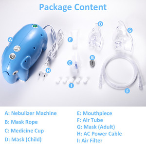 Mignon Éléphant Inhalateurs Asthme Nebulizador Portatill piston Compresseur Nébuliseur Pour Enfants - Product Image 4