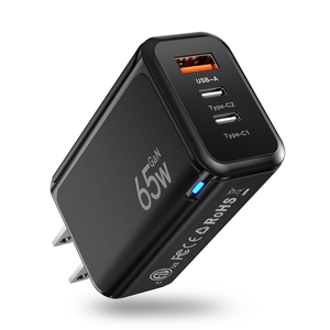 Nueva tendencia GaN 65W PD Cargador de pared 3 puertos Tablet Laptop Cargador para iPhone <span class=keywords><strong>Samsung</strong></span> Teléfono móvil - Product Image 2