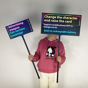 Cầm tay điện thoại di động thay đổi LED hiển thị biển quảng cáo Thép Ánh sáng đèn flash Board với sạc pin kho báu cho sử dụng ngoài trời - Product Image 5