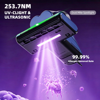 Aspirateur anti-acariens portable 14KPa, double bac à poussière, nettoyeur de matelas UV-C ultrasonique, chaleur 145F, pour allergies domestiques