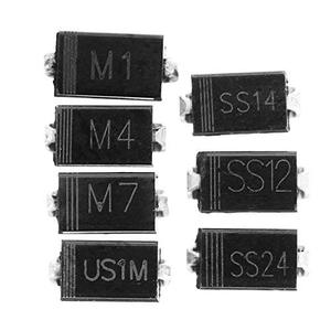 Eiechip 70 Stück/Set SMD Schottky-Dioden-Kit M1 1N4001 M4 1N4004 M7 <span class=keywords><strong>1N4007</strong></span> SS14 US1M RS1M SS34 7 Werte 10 Stück Set - Product Image 3