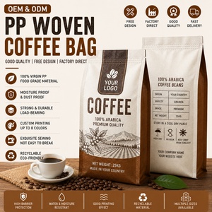 Bolsa de Café Tejida de Polipropileno OEM de Buena Calidad con Diseño Personalizado - Product Image 1