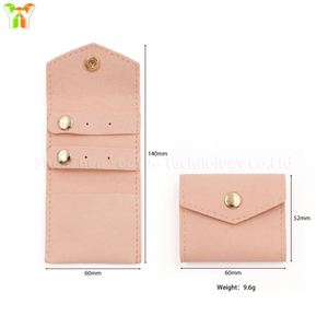 Microfiber Jewelry <b>Pouch</b> Portable Compact Microfiber Jewelry <b>Pouch</b> <b>Mini</b> Storage Bag for Rings Earrings Jewelry <b>Mini</b> Bag - Product Image 3