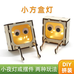 Kit de bricolage en bois pour veilleuse de dessin animé, jouet d'expérimentation scientifique pour enfants, cadeau éducatif STEAM, 4-6 ans, alimenté par piles - Product Image 5