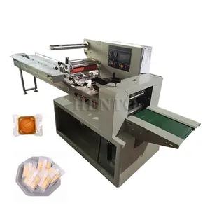 High Speed Candy Pillow Packing Machine / Cookie Flow Packing Machine / Pillow Packaging Machine