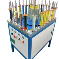 Machine à dérouler le fil à bobine à faible bruit, capable de s'enrouler autour de différentes bobines, machine de nettoyage du fil à bobine