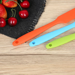 Mini spatule en Silicone résistant à la chaleur, Mini spatule à gâteau crème barbecue chocolat grattoir outils de cuisson et de pâtisserie cuisine beurre métal - Product Image 5