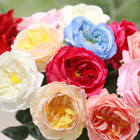 Großhandel Realistische Künstliche Blumen Madame Butterfly Rose für Weihnachten Valentinstag Hochzeit Party Hotel Zuhause