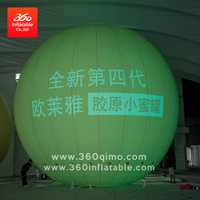 Ballons gonflables géants personnalisés 360° pour la publicité, grands ballons gonflables lumineux pour les événements en plein air