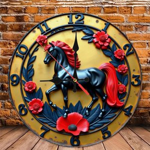 Round Wooden Wall <b>Clock</b> 25Cm Silent Non Ticking Home Office Decor Simple Wall <b>Clock</b> - Product Image 5
