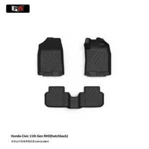 Tapis de sol de voiture professionnels en TPE toutes saisons antidérapants pour <span class=keywords><strong>Honda</strong></span> <span class=keywords><strong>CIVIC</strong></span> 11e génération RHD - Product Image 2