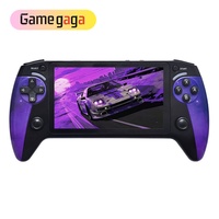 Consola de Juegos Portátil X9 Color Morado Pantalla HD de 5.5 Pulgadas Wi-Fi 3000 Juegos 9 Emuladores