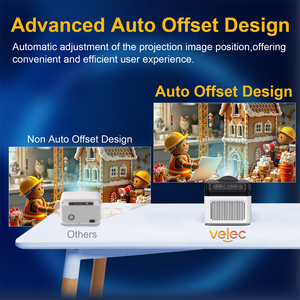Projecteur à ultra courte focale Velec HY450 8K 1080P avec mise au point électronique automatique, assistant vocal, projecteur de cinéma maison portable - Product Image 4