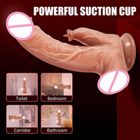 Fernbedienung Sexspielzeug für Erwachsene Anal Clit G-Punkt Stimulation Heizung Vibrierender Schub Realistischer Dildo lecken Vibrator für Frauen