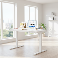 Table élévatrice électrique moderne pliable en acier et bois, ergonomique, durable, convertible automatiquement, pour bureau, facile à assembler, idéale pour bâtiment/salle de sport/villa