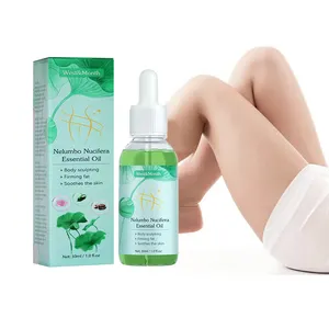 West&Month Lotus Leaf Slimming Essential Oil Firming Fat Body Care Slimming Essence 30ml