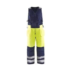 BLAKLADER - 850419773389C62 Salopette d'hiver sans manches haute visibilité Jaune/Bleu marine-EAN 7330509283387 HI-VIS WORKWEAR - Product Image 1