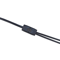 Distribuidor de Energía CC, 1 Hembra a 2 Machos, Cable de Enchufe DC5521, Cable de Alimentación DC5521 para Cámaras CCTV y Luces LED