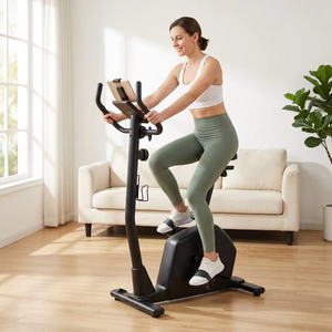 Vélo d'exercice magnétique d'intérieur avec volant d'inertie de 4,5 kg, suivi de la fréquence cardiaque, compteur manuel et écran LCD pour la maison - Product Image 5