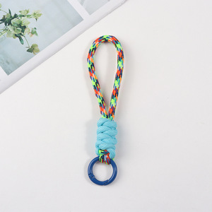 Creative Durable Eco-Friendly Nylon Letterpress Printed Colored Rope Knot Keychain Car <strong>Key</strong> <strong>Ring</strong> Phone Strap Mobile Phone <strong>Bag</strong> - Product Image 4