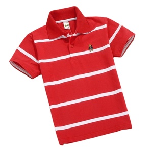 Venta al por Mayor de Camisetas Polo a Rayas de Algodón 100% para Niños de 2 a 14 Años, Ropa de Boutique para Niños OEM - Product Image 5
