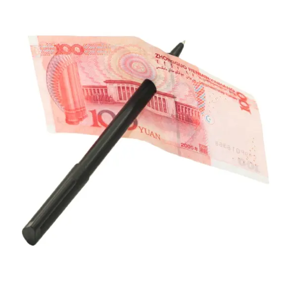 New Magic Trick Ball Pen Brand Black Magician Toy Thru Bill Penetration Dollar Bill Pen Trick