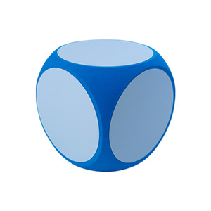 Grand cube effaçable en plastique EVA blanc à 6 faces pour jeu amusant début de classe alphabétisation interactive anglais aides pédagogiques pour - Product Image 1