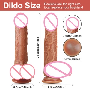 Consolador de empuje Vibrador Juguetes sexuales, 8,4 "APP & <span class=keywords><strong>RC</strong></span> Vibrador realista 9 Empuje y 9 Vibración, Calentamiento G Spot Vibrador Anal <span class=keywords><strong>Dildo</strong></span> - Product Image 6
