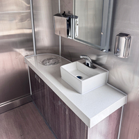 Salle de bain mobile à deux roues, salle de douche, camion, camping-car, remorque de douche, toilettes portables, salle de bain mobile, toilettes et salle de douche portables