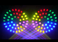 Luces de Proyección LED de 200W de Alta Potencia, RGBW, 48 Prismas Faciales, para Bodas, Bares, Discotecas, Conciertos, DMX512