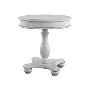 DB Wallace & Bay Mariano Table d'appoint ronde grise pour meubles de salon - Product Image 1