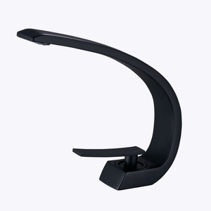 Robinet de lavabo monotrou en acier inoxydable 304 noir, chaud et froid, le plus vendu pour évier de cuisine - Product Image 4