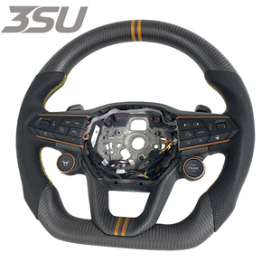 Volante Deportivo de Fibra de Carbono y Cuero para Volkswagen SEAT Cupra 2018-2025, Estilo Deportivo, Interior de Auto, Estilo Universal - Product Image 2