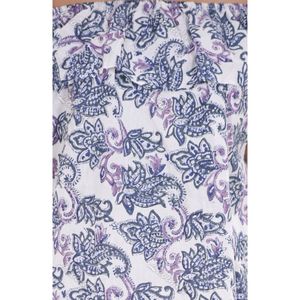 Indien en relief Floral coton respirant été nouveauté robe courte O cou taille naturelle sans manches décontracté femmes volants tunique - Product Image 4