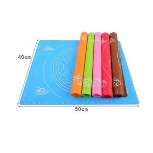 Silicone Baking Mat Manufacturers Heat Resistant Non Stick Sheet dough roller baking tool for pizza bread pastry